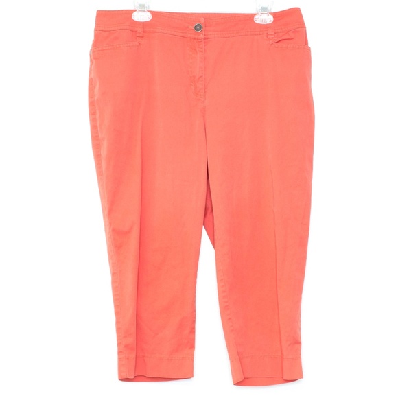 Chico's Pants - ❤️LAST CHANCE❤️ Chicos Salmon Capri Pants 2 12 A2